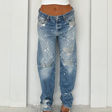 SILVER DENIM JEAN image 0