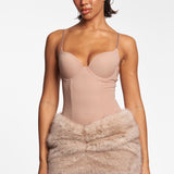 SAND DUSK FUR SKIRT