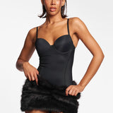 ONYX NOIR FUR SKIRT