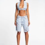 DENIM JORTS