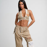 NUDE PATCHED JEAN