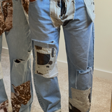 COW PATCHED JEAN